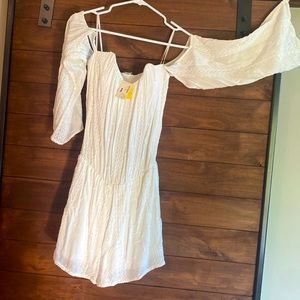 NWT Lovely Day white Women Romper size S